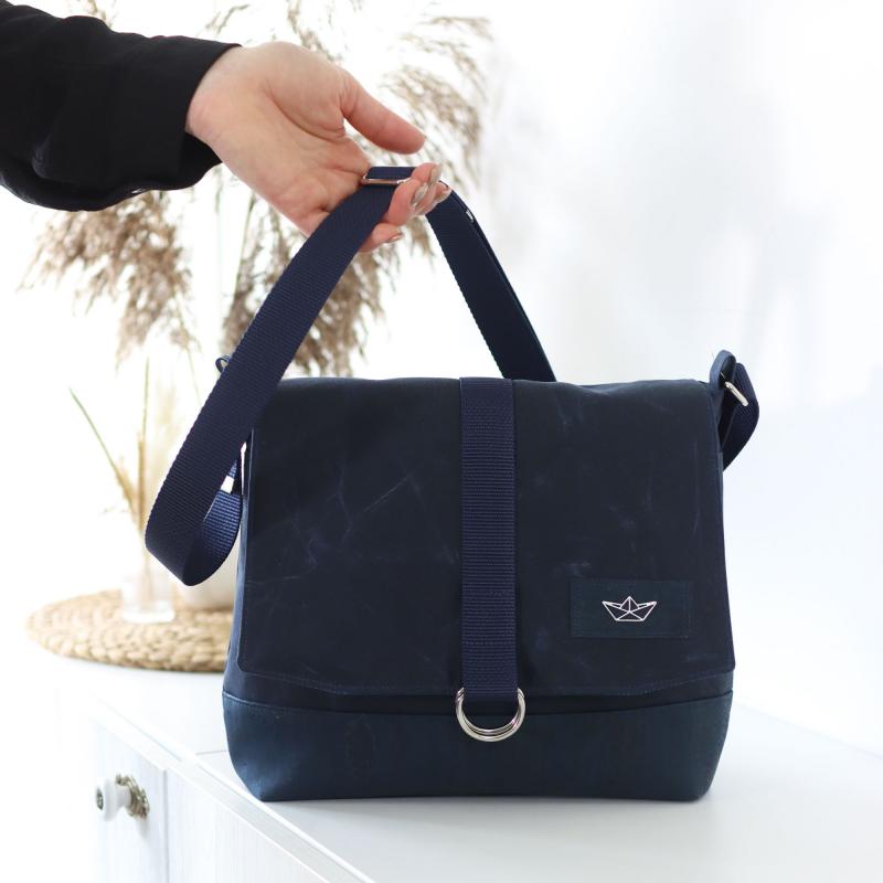 Nähset Tasche 'Katie' - Waxed Ocean