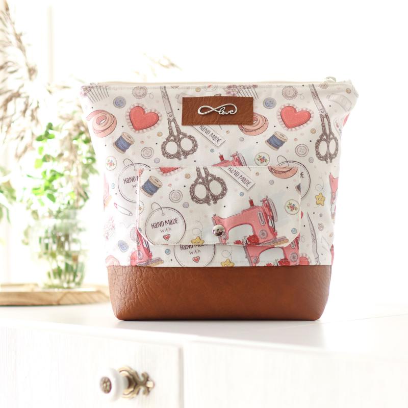 Nähbox große Kosmetiktasche - Nähglück