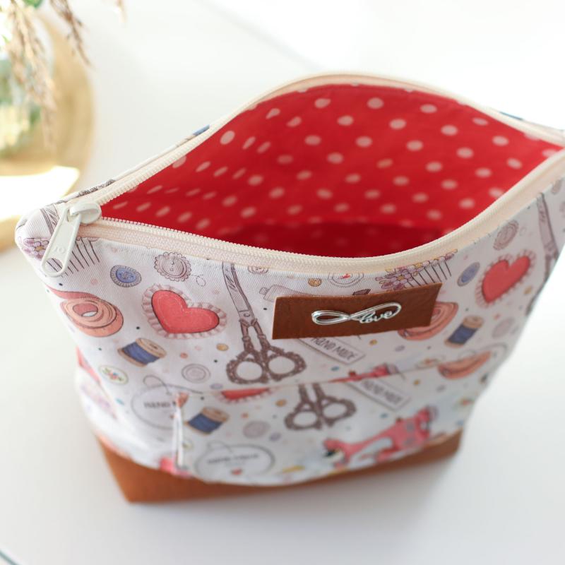 Nähbox große Kosmetiktasche - Nähglück