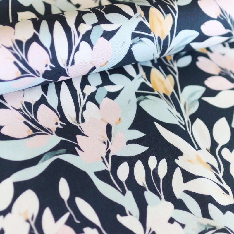 Canvas Eigenproduktion 'Denim Flowers'