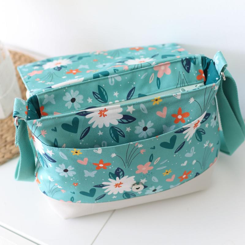Nähset Tasche 'Katie' - Flowers mint