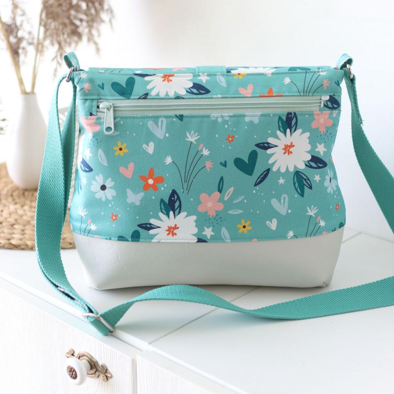 Nähset Tasche 'Katie' - Flowers mint
