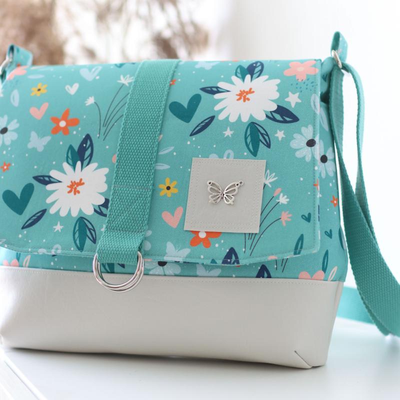 Nähset Tasche 'Katie' - Flowers mint
