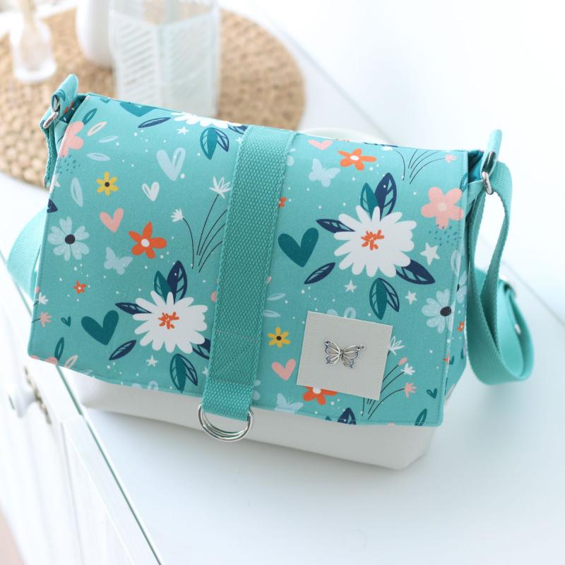 Nähset Tasche 'Katie' - Flowers mint