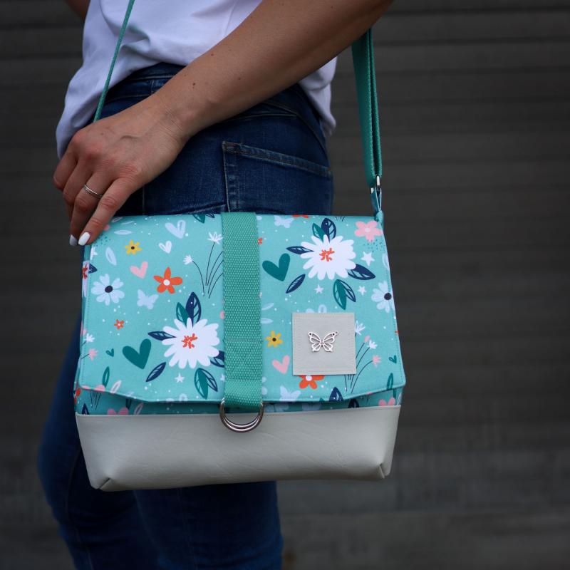 Nähset Tasche 'Katie' - Flowers mint