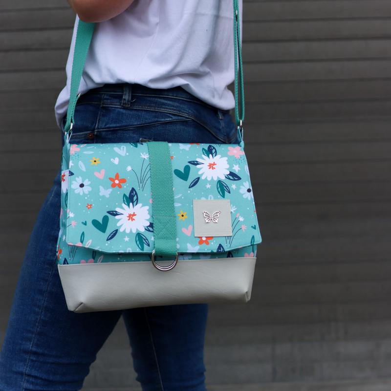 Nähset Tasche 'Katie' - Flowers mint