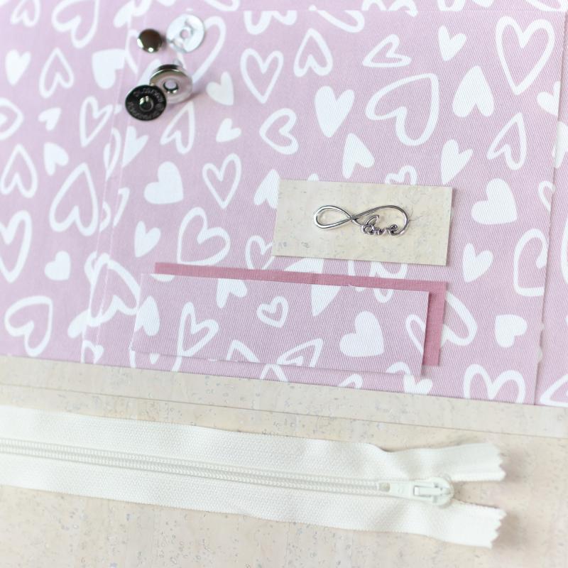 Nähbox große Kosmetiktasche - Lieblingsstück rosa