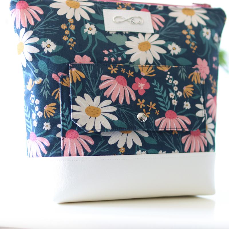 Nähbox große Kosmetiktasche - Wildblume