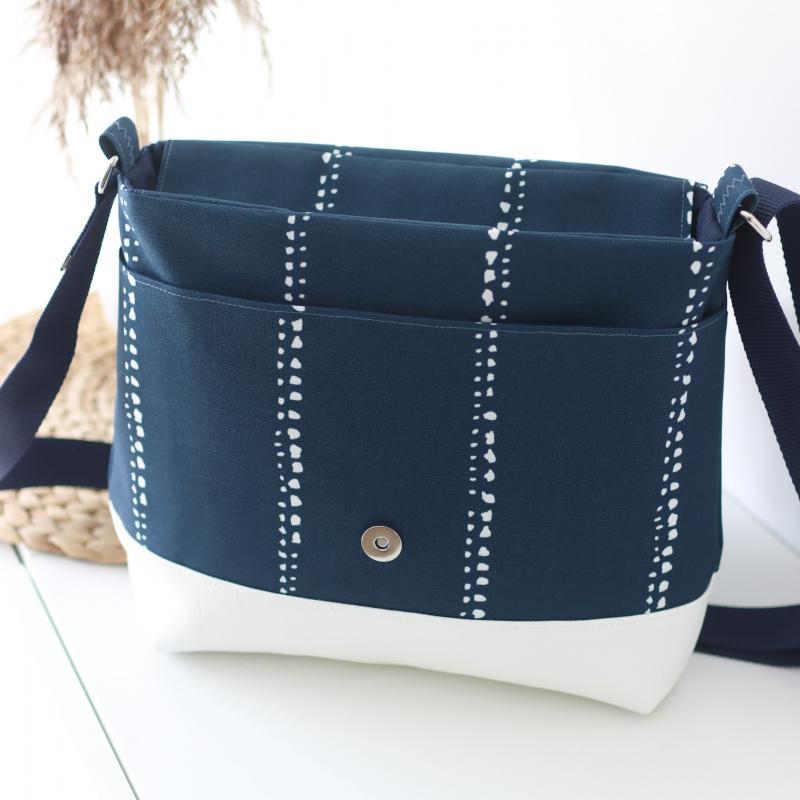 Nähset Tasche 'Katie' - Waterdrops Navy