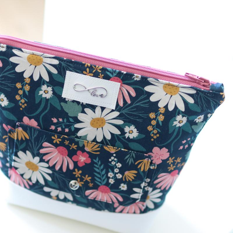 Nähbox große Kosmetiktasche - Wildblume