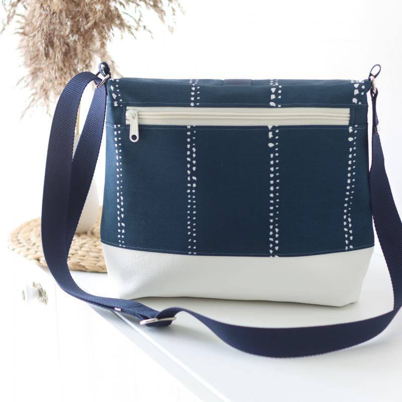 Nähset Tasche 'Katie' - Waterdrops Navy