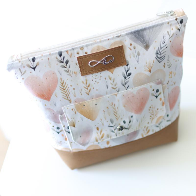 Nähbox große Kosmetiktasche - Herzstück