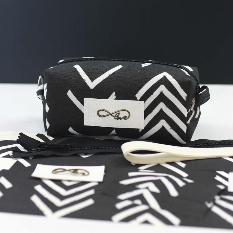Nähset Boxybag 'Mini' - Black & White