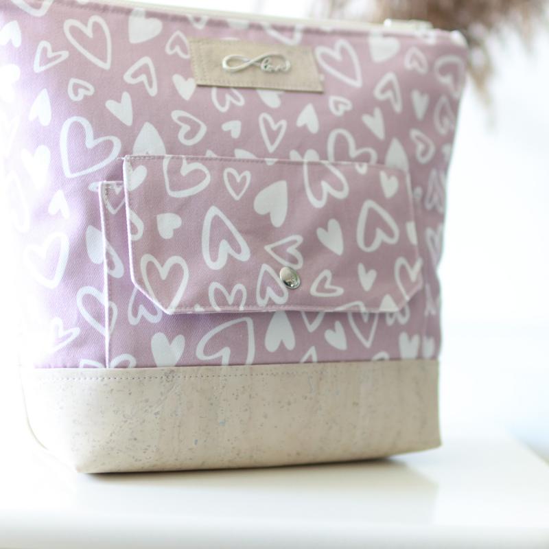 Nähbox große Kosmetiktasche - Lieblingsstück rosa