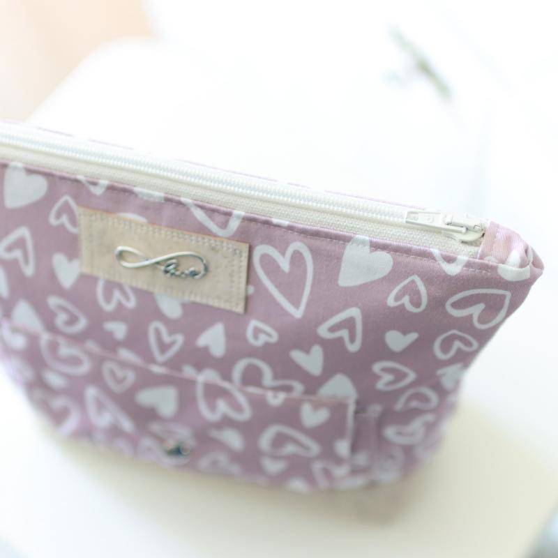 Nähbox große Kosmetiktasche - Lieblingsstück rosa