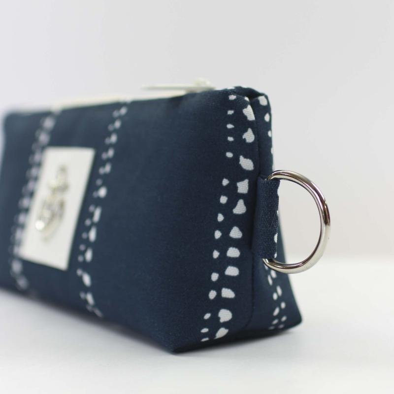 Zipperbag - Waterdrops Navy