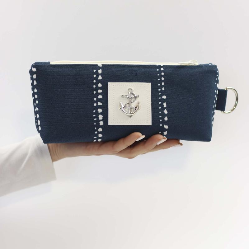 Zipperbag - Waterdrops Navy