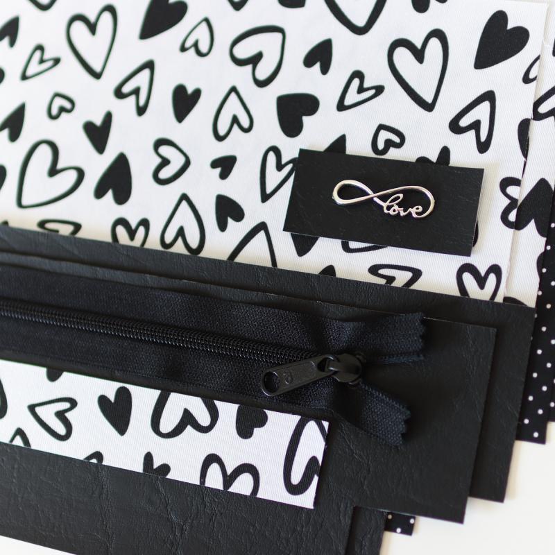 Nähbox Kosmetiktasche - Lieblingsstück schwarz