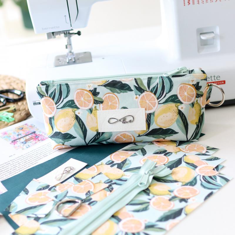 Nähset Zipperbag - Sunny Lemon