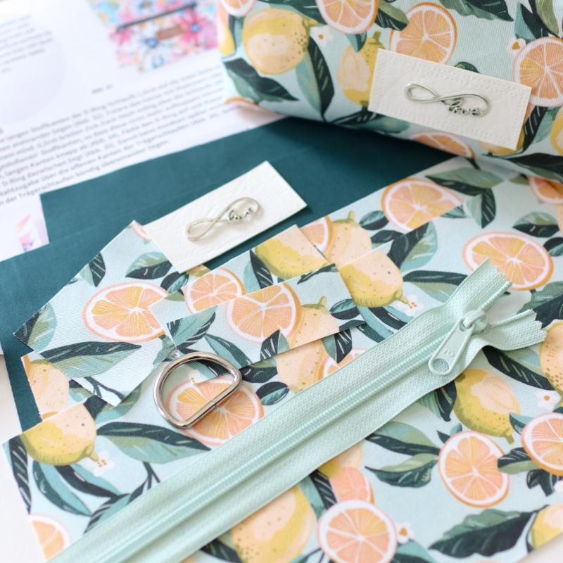 Nähset Zipperbag - Sunny Lemon