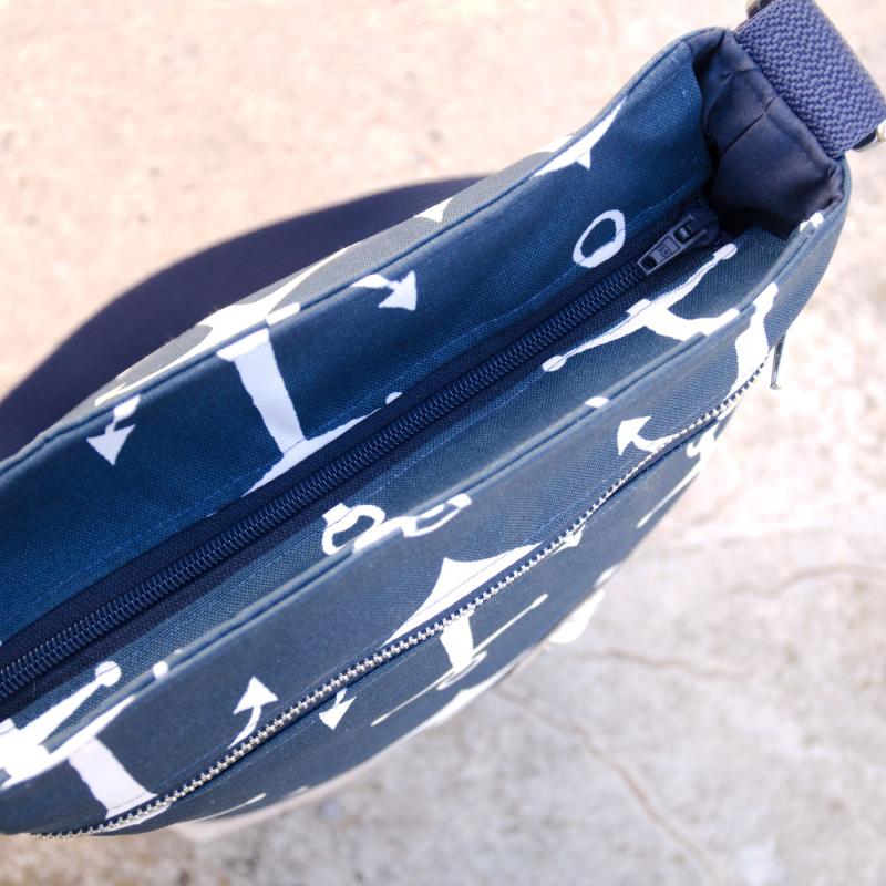 Nähset Umhängetasche - Anker Navy