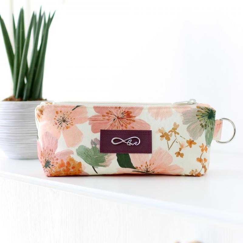 Nähset Zipperbag - Blumengarten