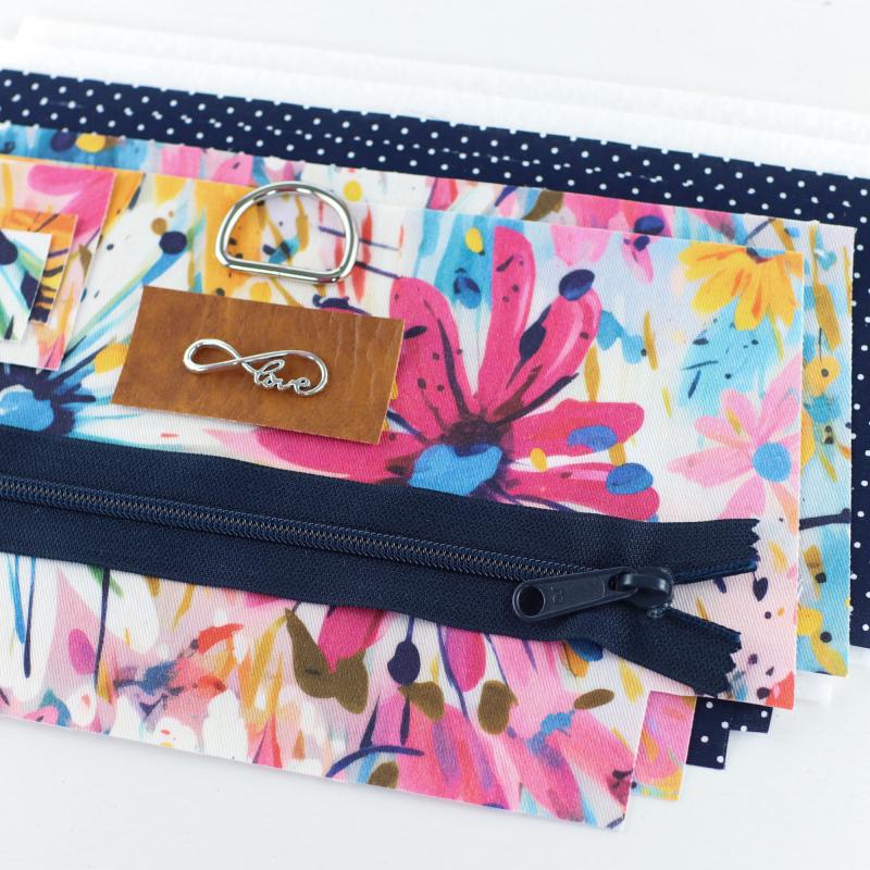 Nähset Zipperbag - Blumenkind