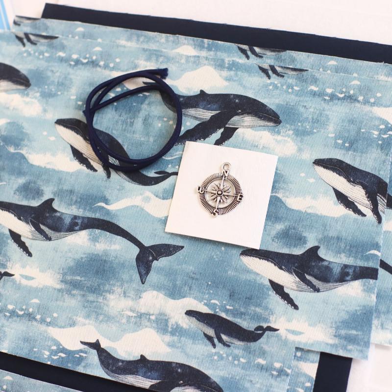Nähset Minibag - Blauwal