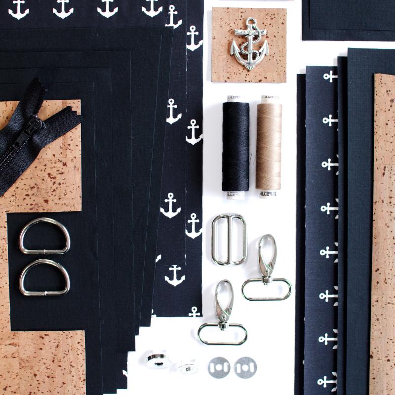 Nähbox Set - Amber & Geldbörse - Waxed Anchor