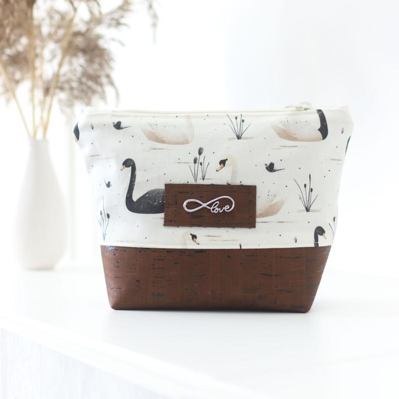 Nähbox Kosmetiktasche - Schwäne