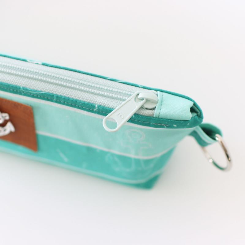 Nähset Zipperbag - Anker türkis