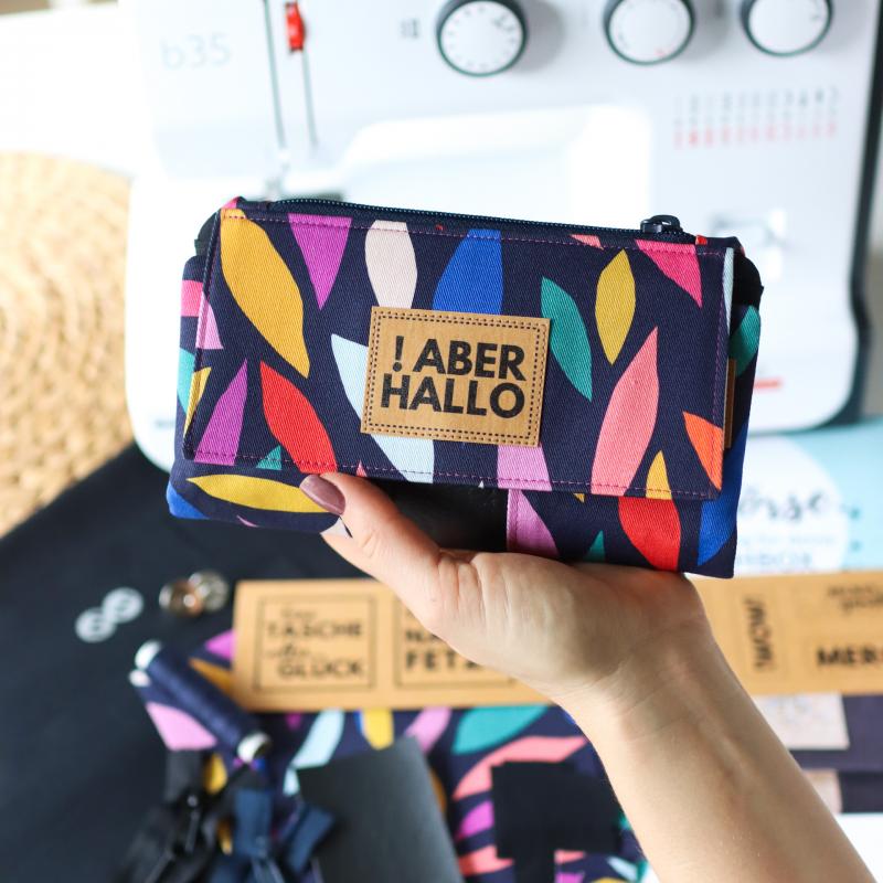 Nähbox 'Smaragd Geldbörse' - Farbenfroh inkl. Labelset 'Statement'