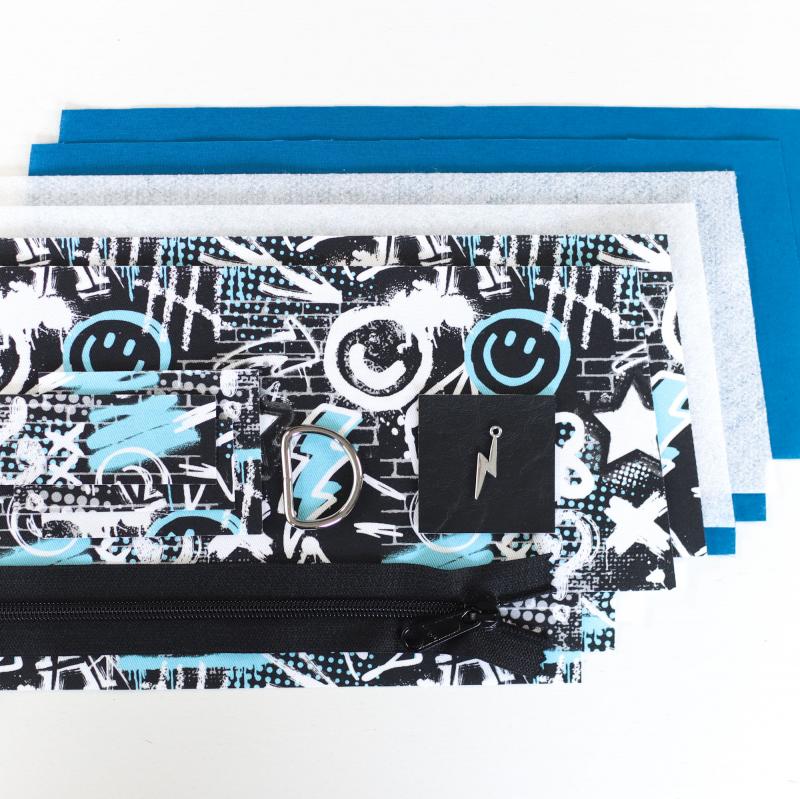 Nähset Zipperbag - Graffiti