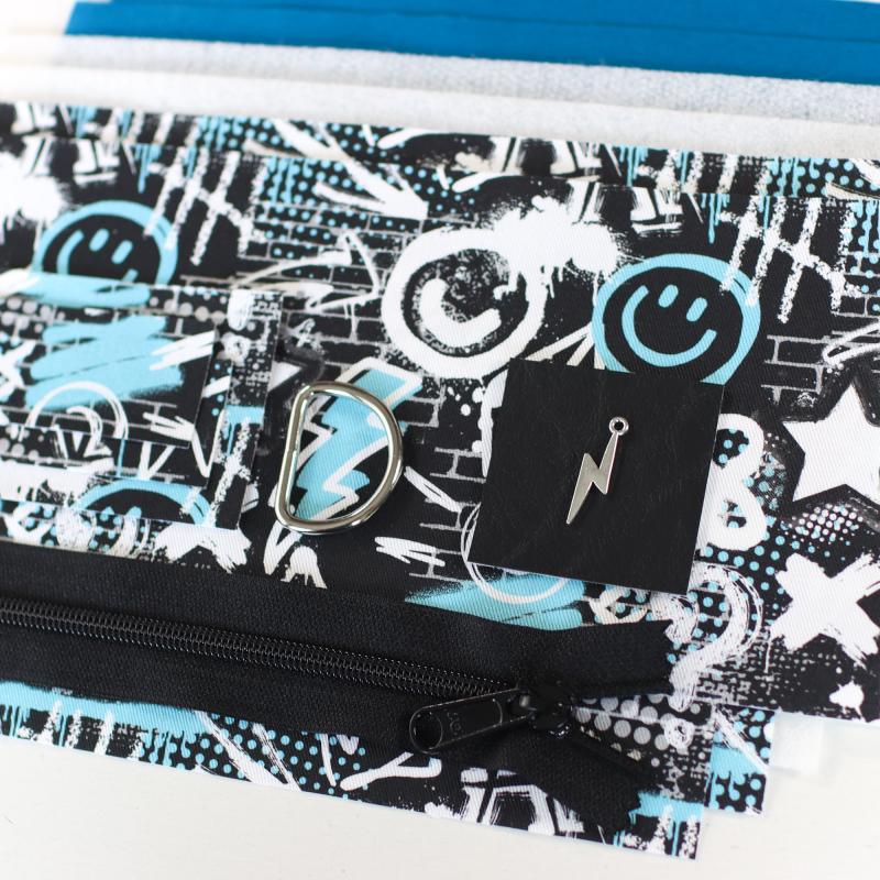 Nähset Zipperbag - Graffiti