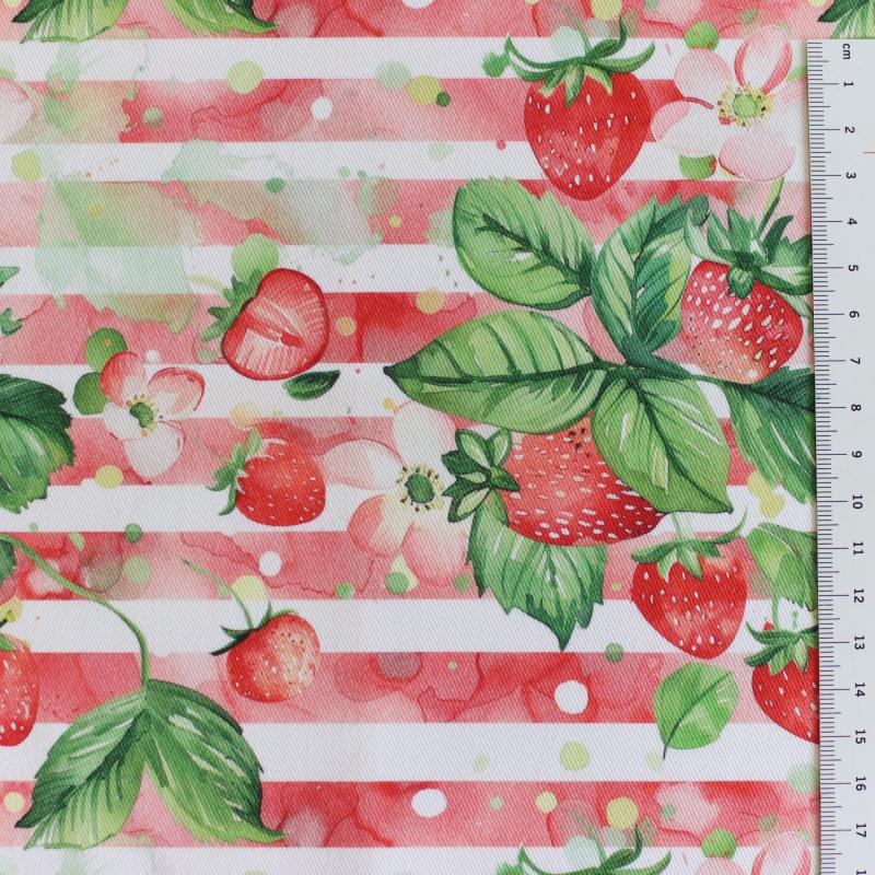 Canvas Eigenproduktion 'Erdbeeren'