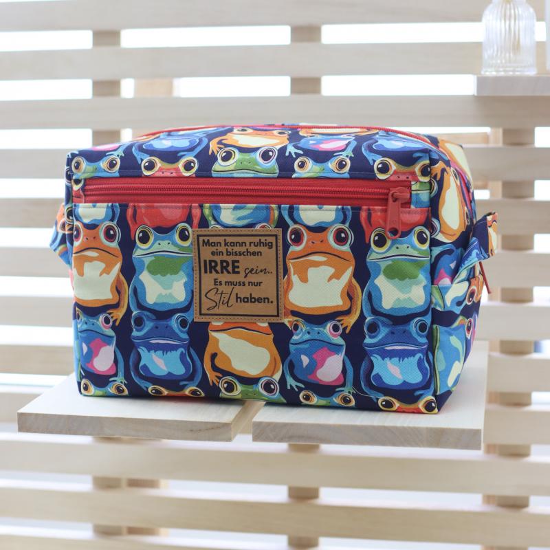 Nähset Boxybag 'Maxi' - Froschkönig inkl. Labelset 'Crazy'
