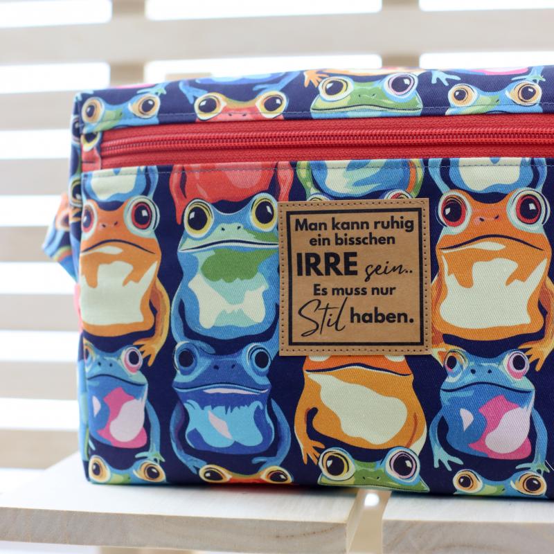 Nähset Boxybag 'Maxi' - Froschkönig inkl. Labelset 'Crazy'