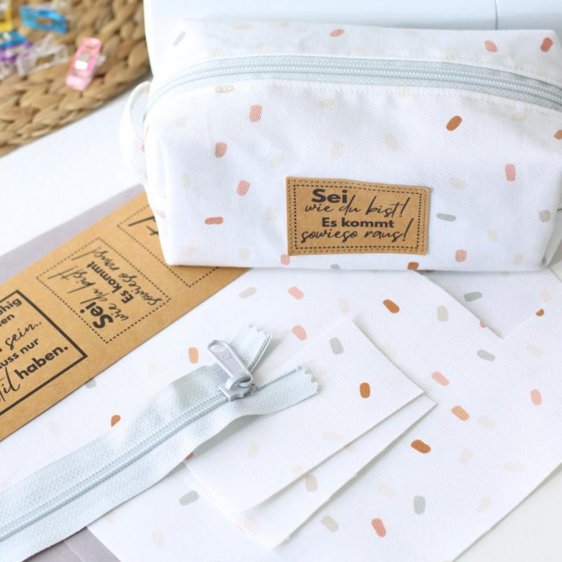 Nähset Boxybag 'Mini' - Konfetti inkl. Labelset 'Crazy'