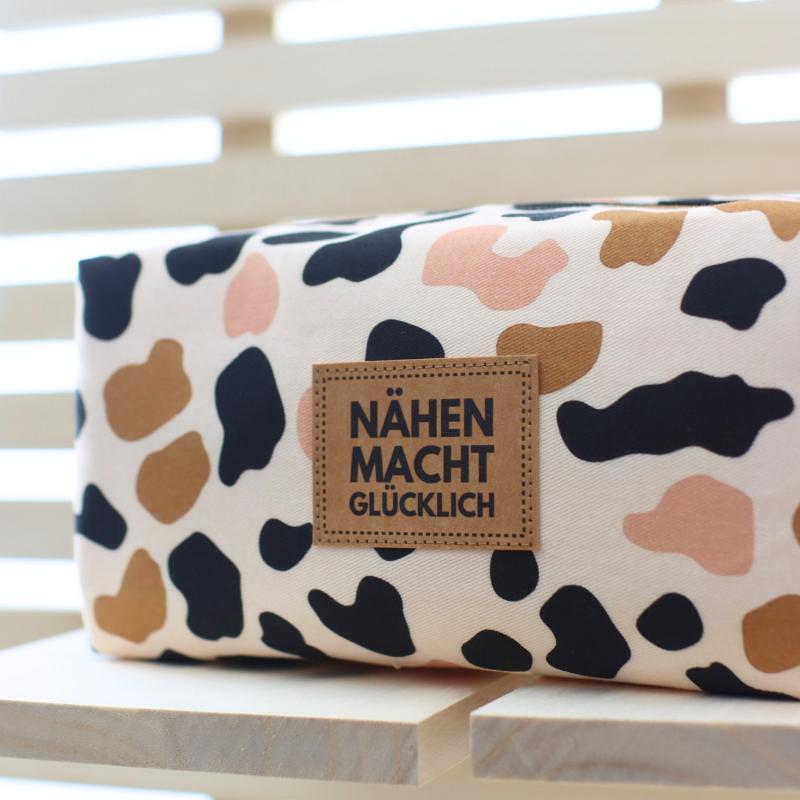 Nähset Boxybag 'Medium' - Leo inkl. Labelset 'Nähliebe'