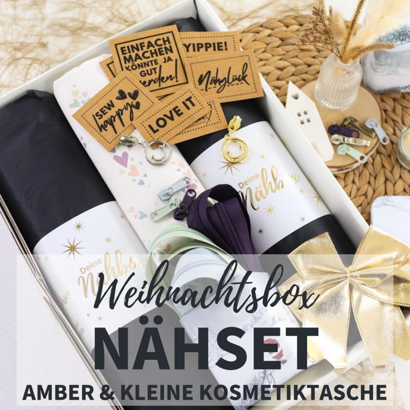 Große Weihnachtsbox mit Amber- & Kosmetiktaschen-Nähset