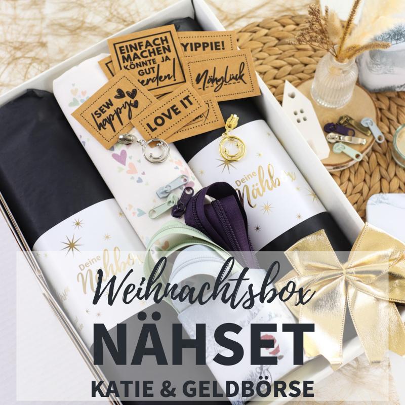 Große Weihnachtsbox mit Katie- & Geldbörsen-Nähset