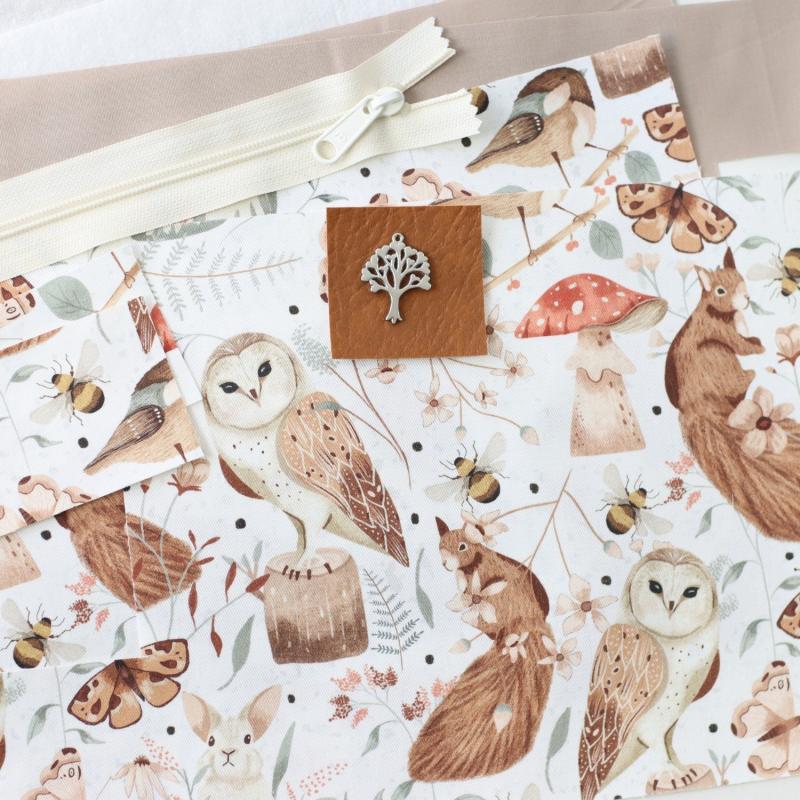 Nähset Boxybag 'Mini' - Waldtiere