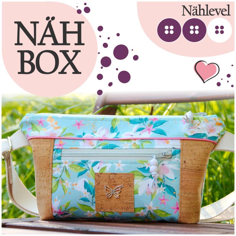 Nähbox Gürteltasche 'Ida' - Summertime mit Kork