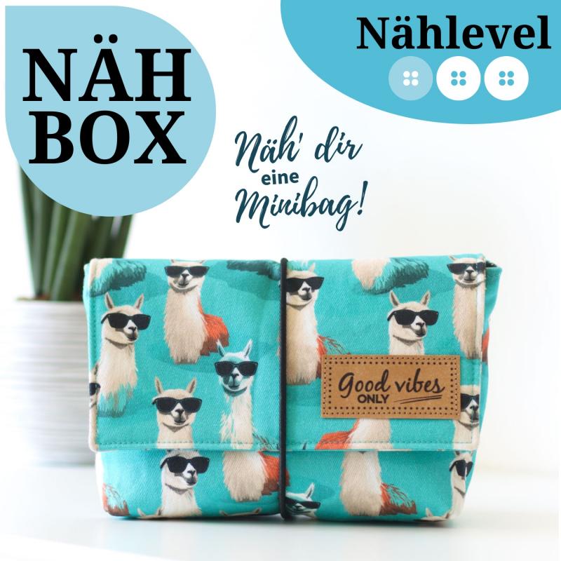 Nähset Minibag - Lama inkl. Labelset 'Fun'