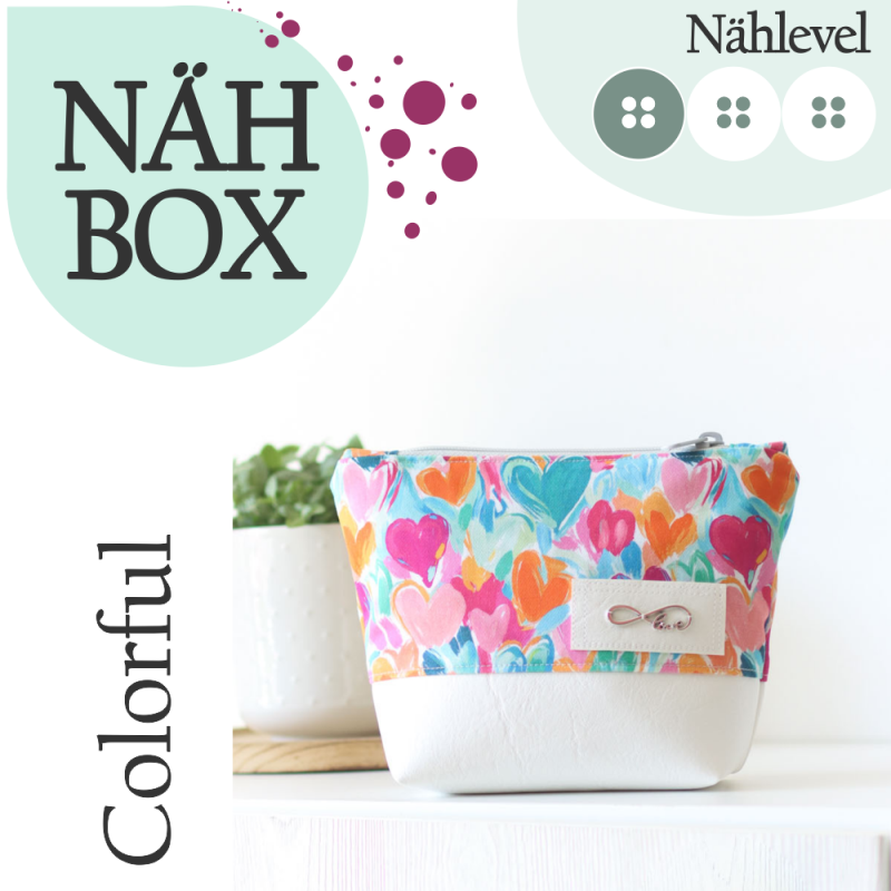 Nähbox Kosmetiktasche - Colorful