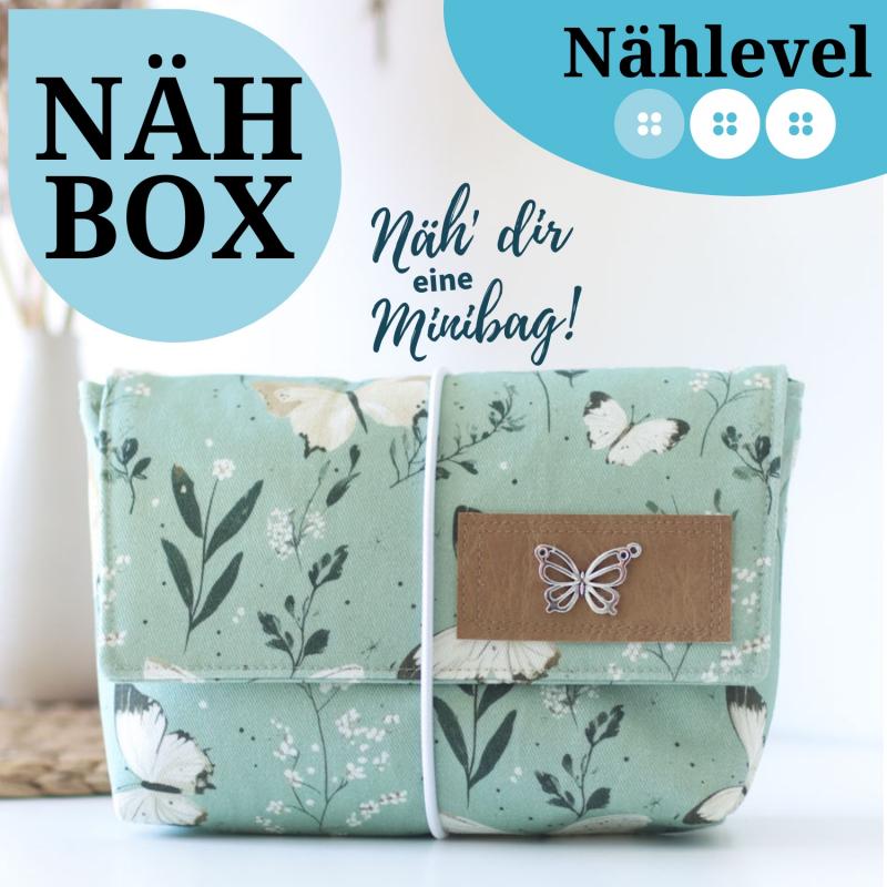 Nähset Minibag - Schmetterlinge mint