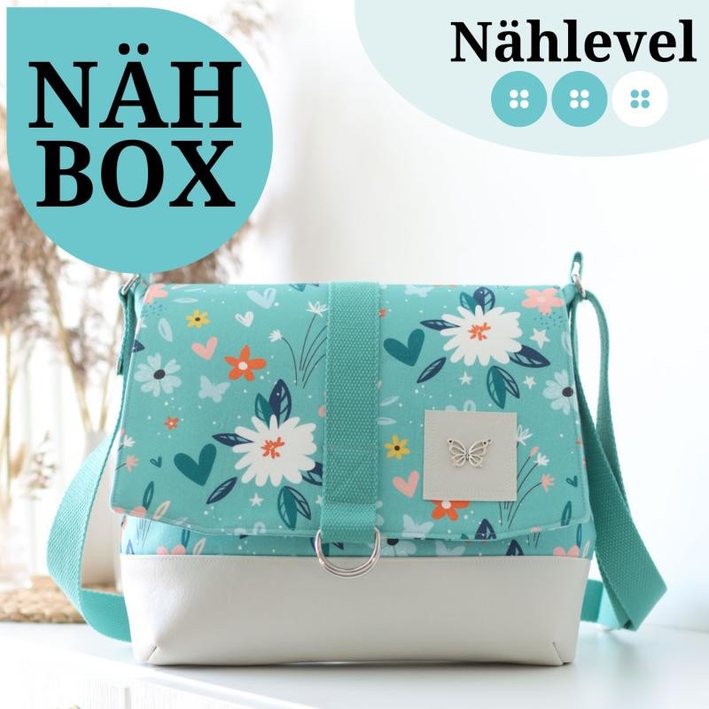 Nähset Tasche 'Katie' - Flowers mint