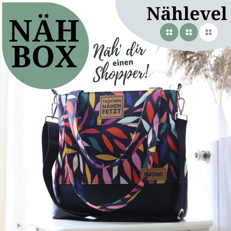 Nähbox Shopper - Farbenfroh inkl. Labelset 'Statement'