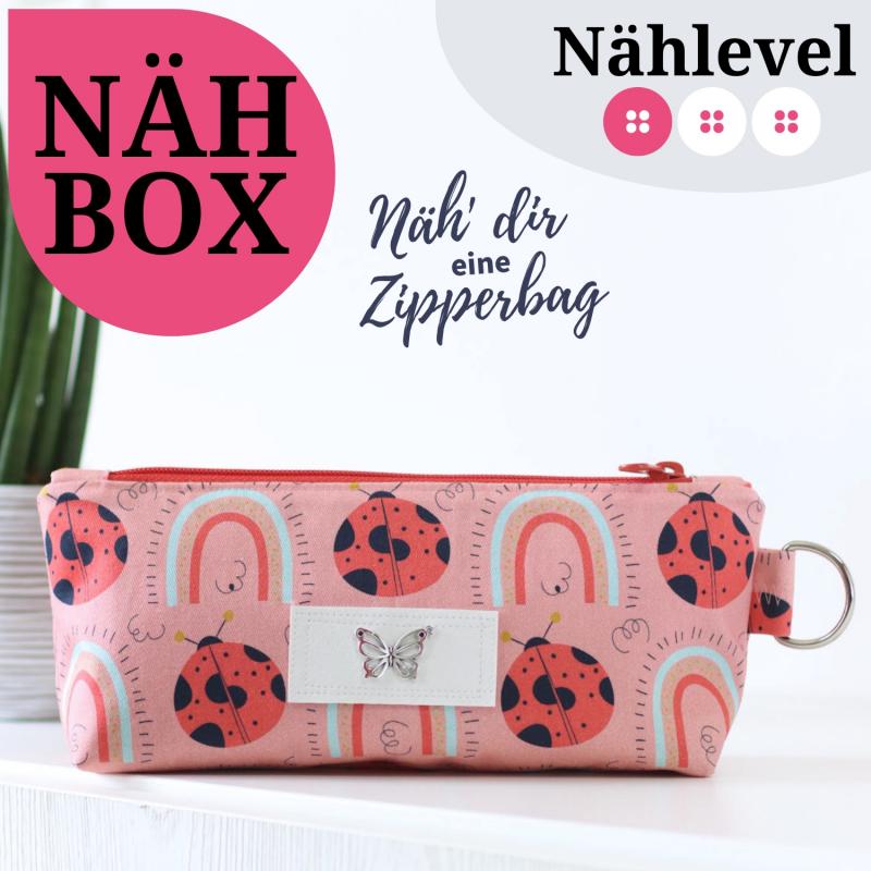 Nähset Zipperbag - Marienkäfer