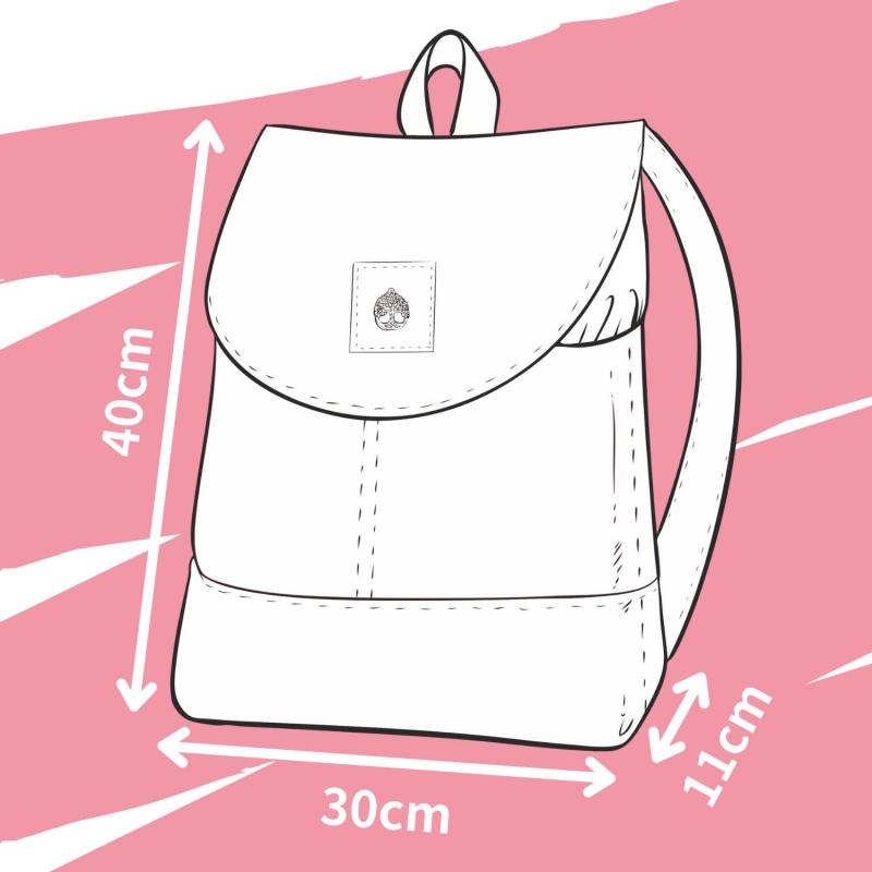 Nähbox Rucksack - Wild Grey